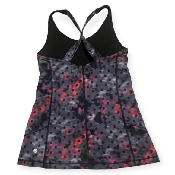 Lululemon Kanto Catch Me Tank Windy Blooms Regal Plum Size 8 - Picture 2 of 5